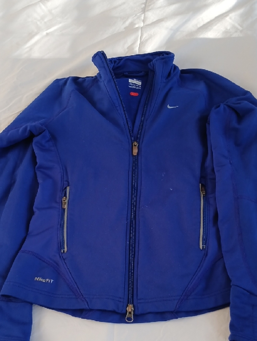 Nike Blue Performance Full-Zip Jacket - Picture 4 of 4